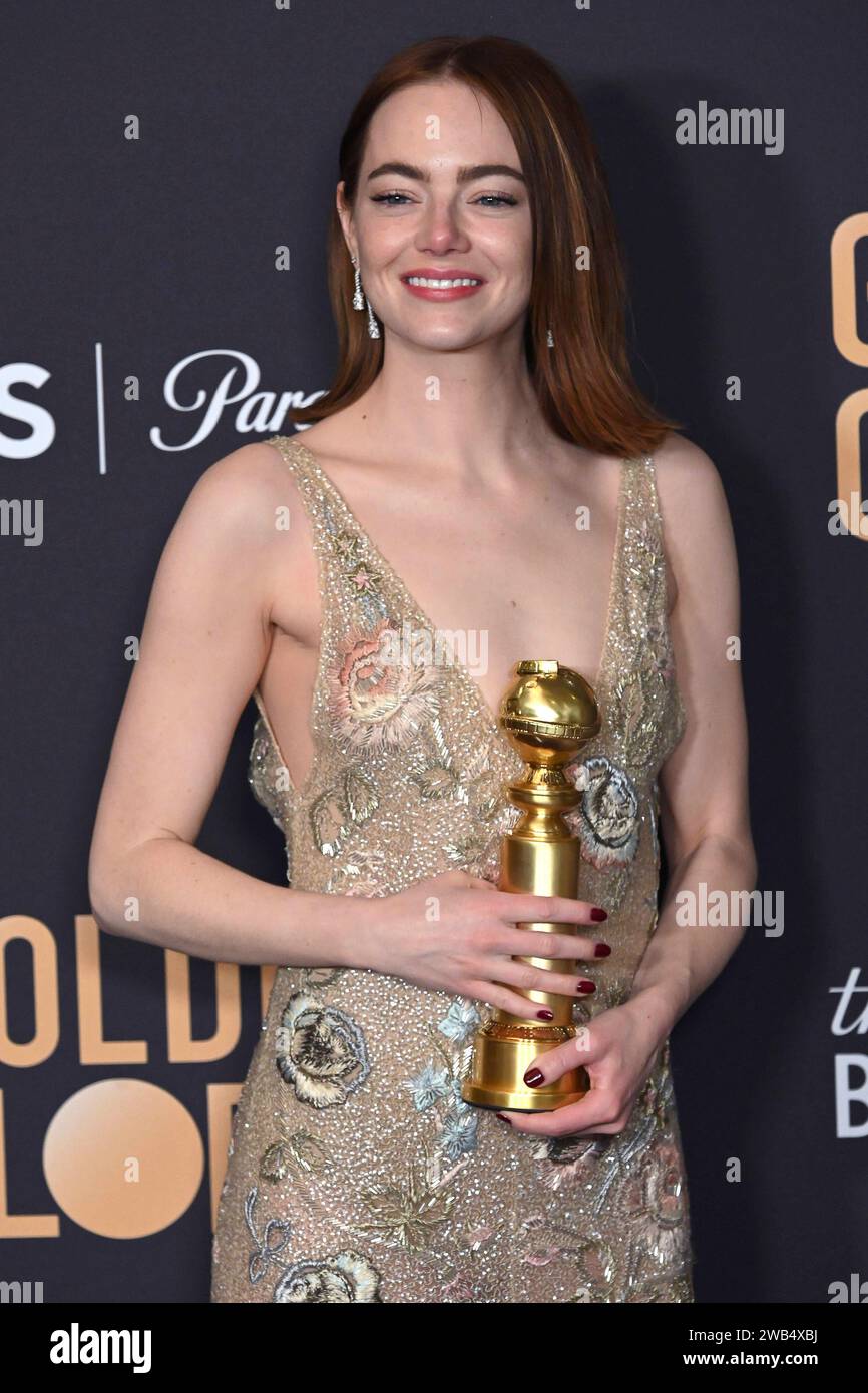 Emma stone in beverly hills hi-res stock photography and images - Alamy