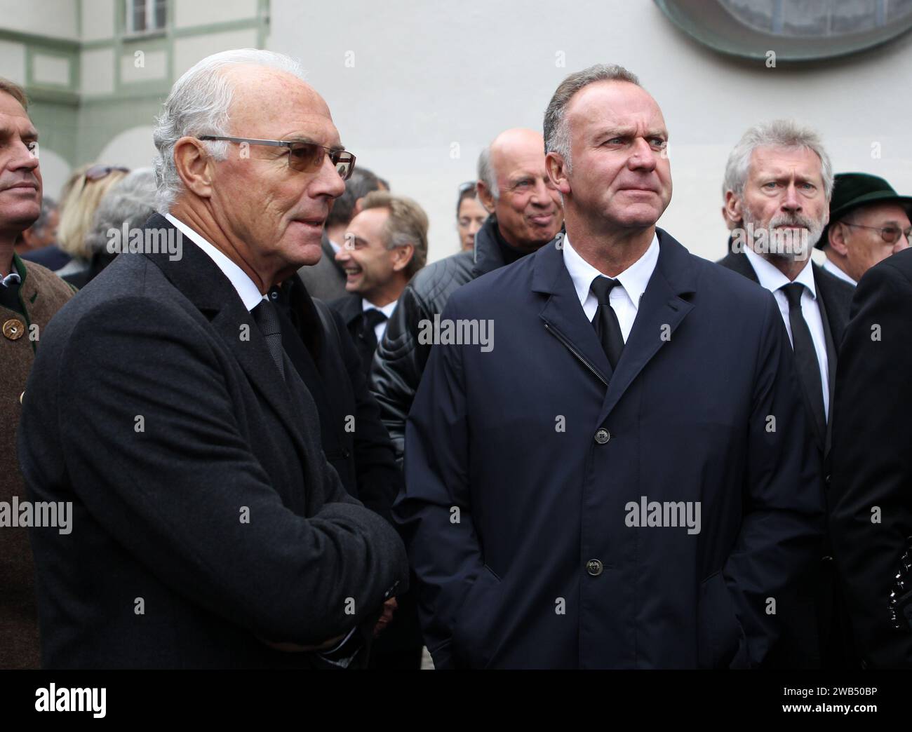 Franz Beckenbauer und Vorstandsvorsitzender Karl Heinz Rummenigge FC ...