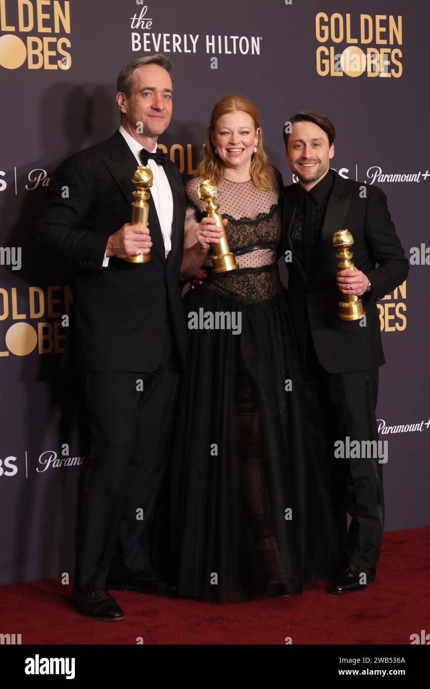 Beverly Hills, USA. 07th Jan, 2024. (LR) Matthew Macfadyen, winner of(02)