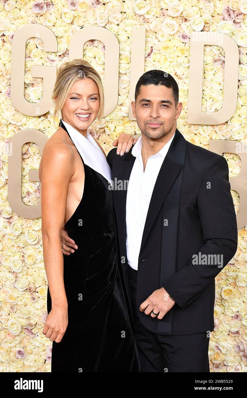 Beverly Hills, USA. 08th Jan, 2024. Amanda Pacheco and Wilmer