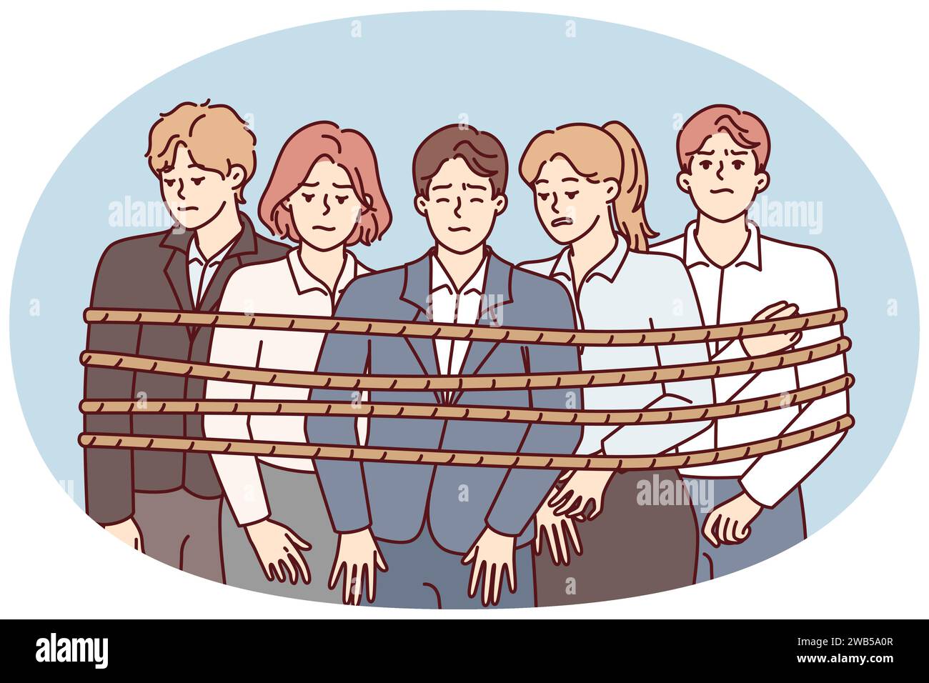 Poor working conditions Stock Vector Images - Alamy