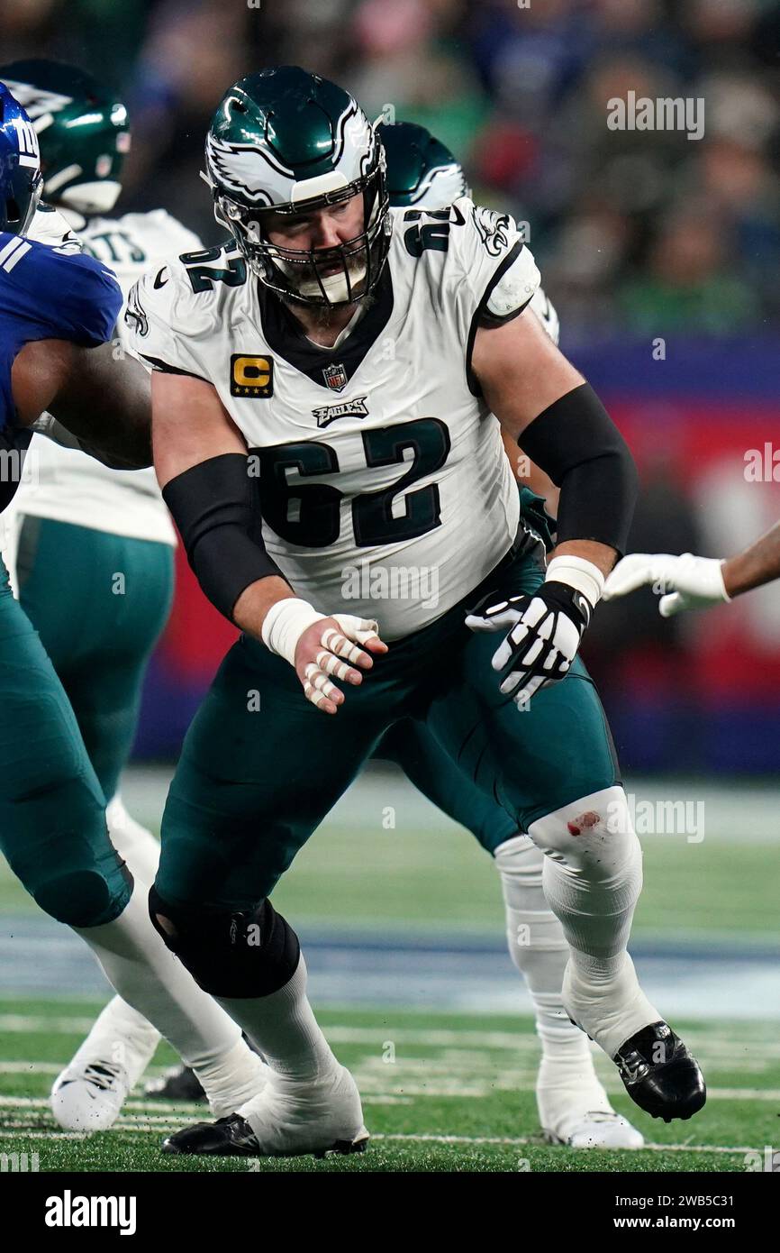 Philadelphia Eagles center Jason Kelce (62) during an NFL football game ...