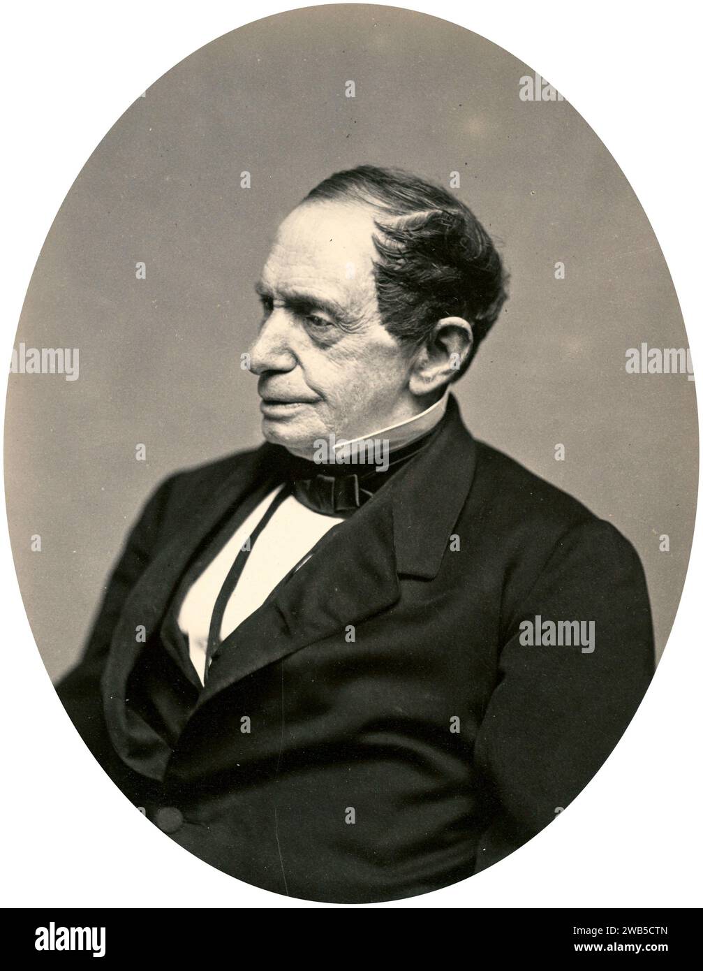 Johns Hopkins (1795 – 1873) American merchant, investor, and philanthropist. Stock Photo