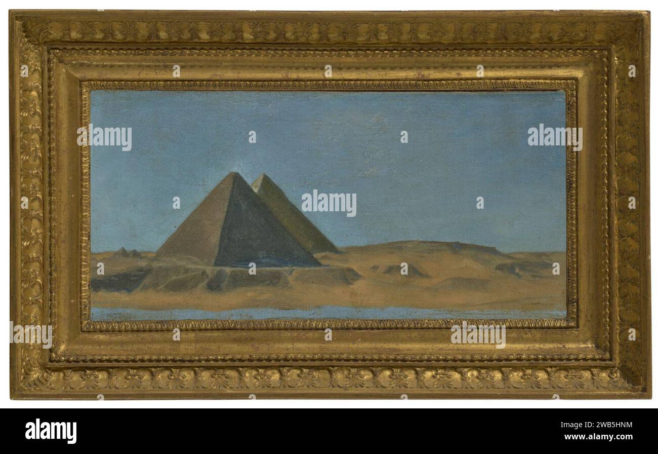 (jean-jules-antoine lecomte du nouy les grandes pyramids egypt105336. Stock Photo