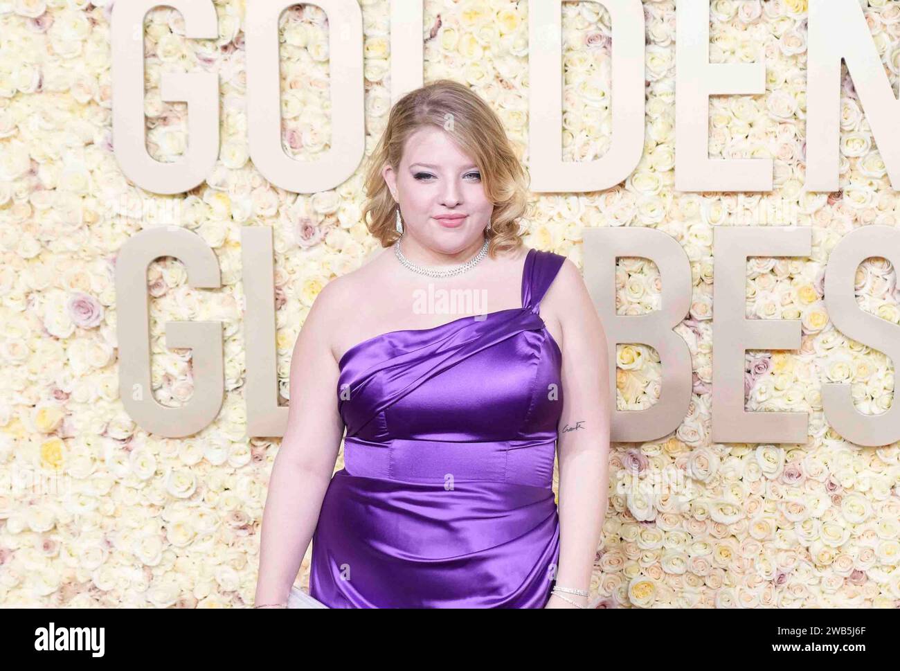 Los Angeles, USA. 07th Jan, 2024. Francesca Scorsese attends the arrivals of The 81st Annual Golden Globe Awards at The Beverly Hilton Hotel in Beverly Hills, CA on January 7, 2024. (Photo by Sthanlee Mirador/SipaUSA) Credit: Sipa USA/Alamy Live News Stock Photo