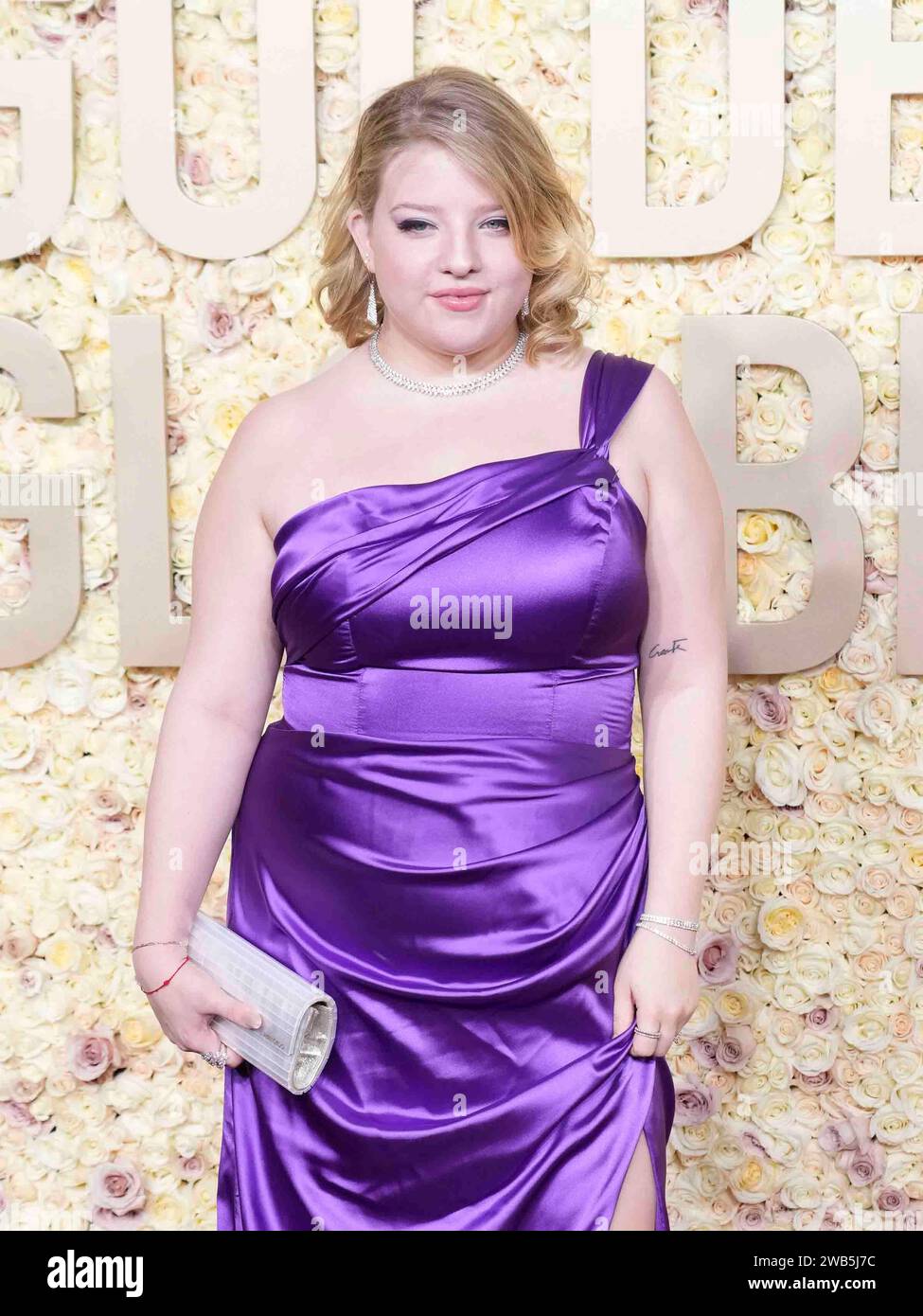 Los Angeles, USA. 07th Jan, 2024. Francesca Scorsese attends the arrivals of The 81st Annual Golden Globe Awards at The Beverly Hilton Hotel in Beverly Hills, CA on January 7, 2024. (Photo by Sthanlee Mirador/SipaUSA) Credit: Sipa USA/Alamy Live News Stock Photo