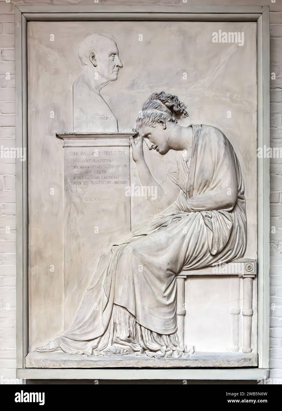 (Venice) Funeral stele of Giovanni Falier by Antonio Canova Stock Photo ...