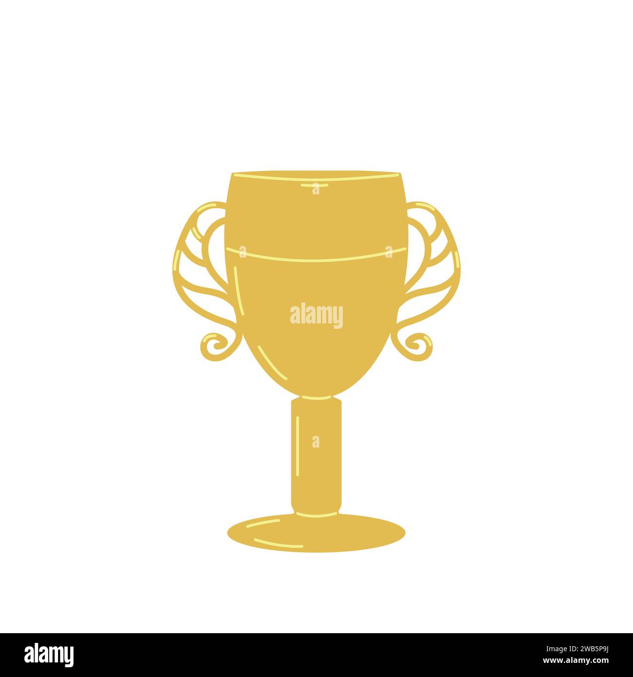 Gold Cup winner prize sports competitions games. Trophy cup of the