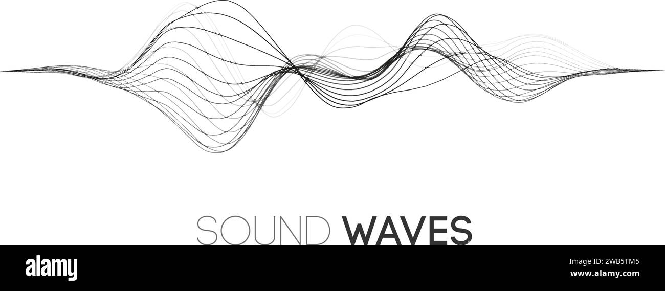 Sound wave music background. Audio waves abstract pulse background ...