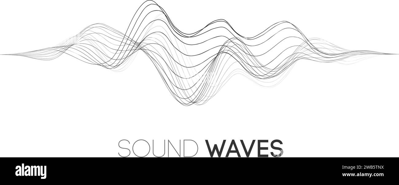 Sound wave music background. Audio waves abstract pulse background ...