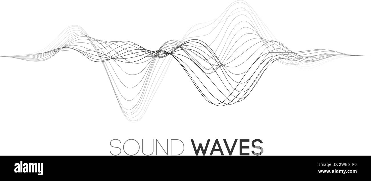 Sound wave music background. Audio waves abstract pulse background ...