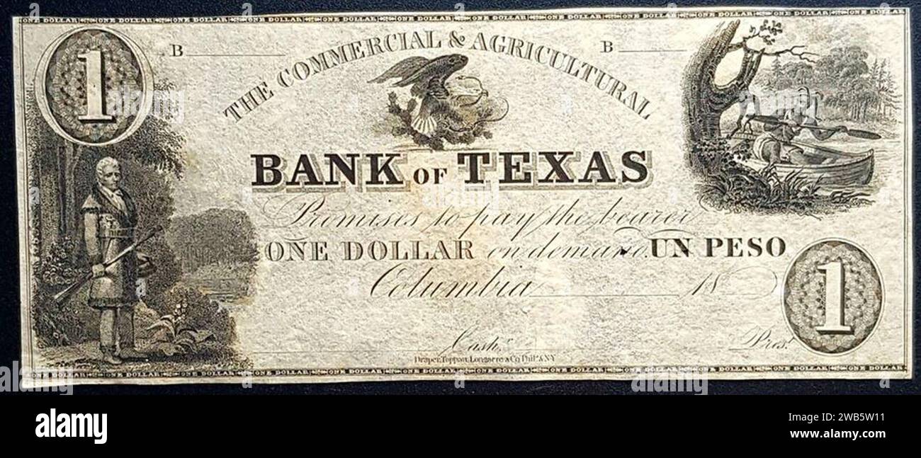 1 Dollar (Peso) - Commercial & Agricultural Bank of Texas - Columbia ...
