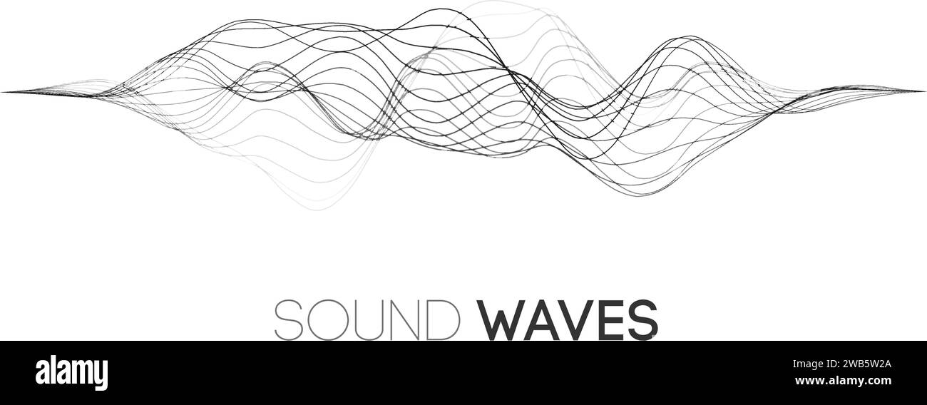 Sound wave music background. Audio waves abstract pulse background ...