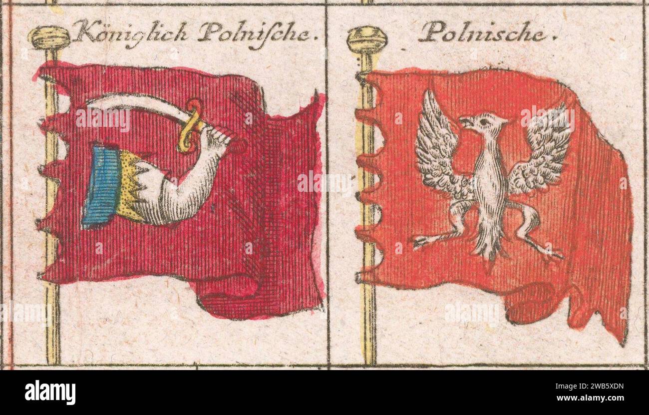 1. Ca. 1760 flag chart by Tobias Lotter Stock Photo - Alamy