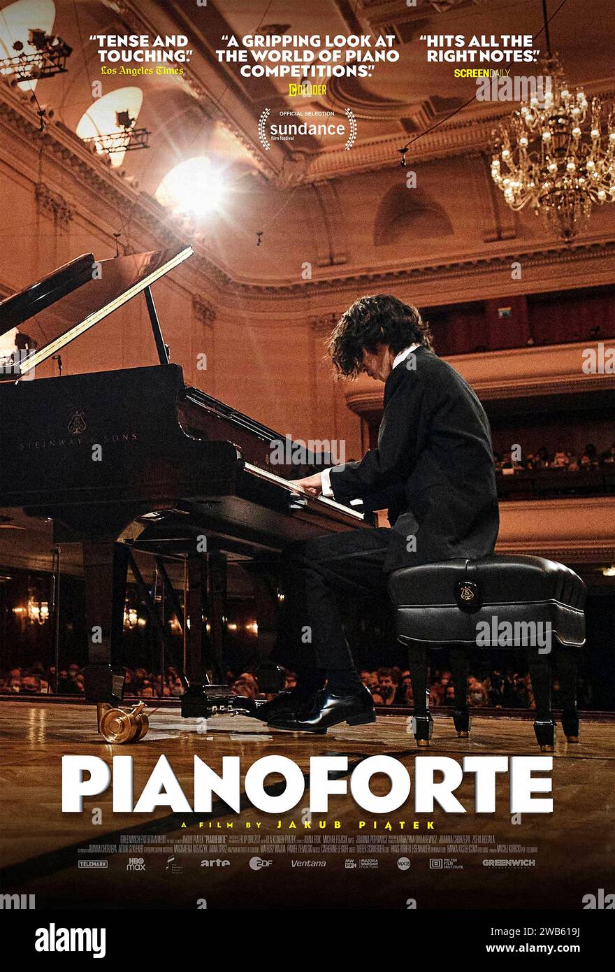 Pianoforte (2023) directed by Jakub Piatek and starring . Young pianists take part in the legendary International Chopin Piano Competition. A unique chance of a lifetime, portrayed from backstage and set to Chopin's music. US one sheet poster ***EDITORIAL USE ONLY***. Credit: BFA / Greenwich Entertainment Stock Photo