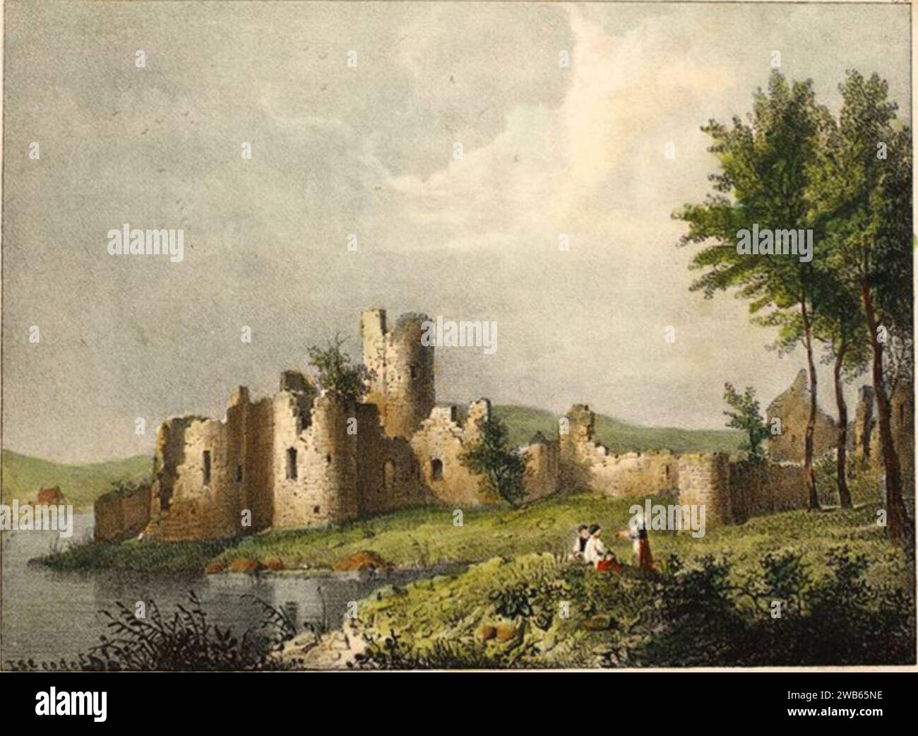 106. Château de Ligny au Duc de Looz. Province de Namur. Stock Photo