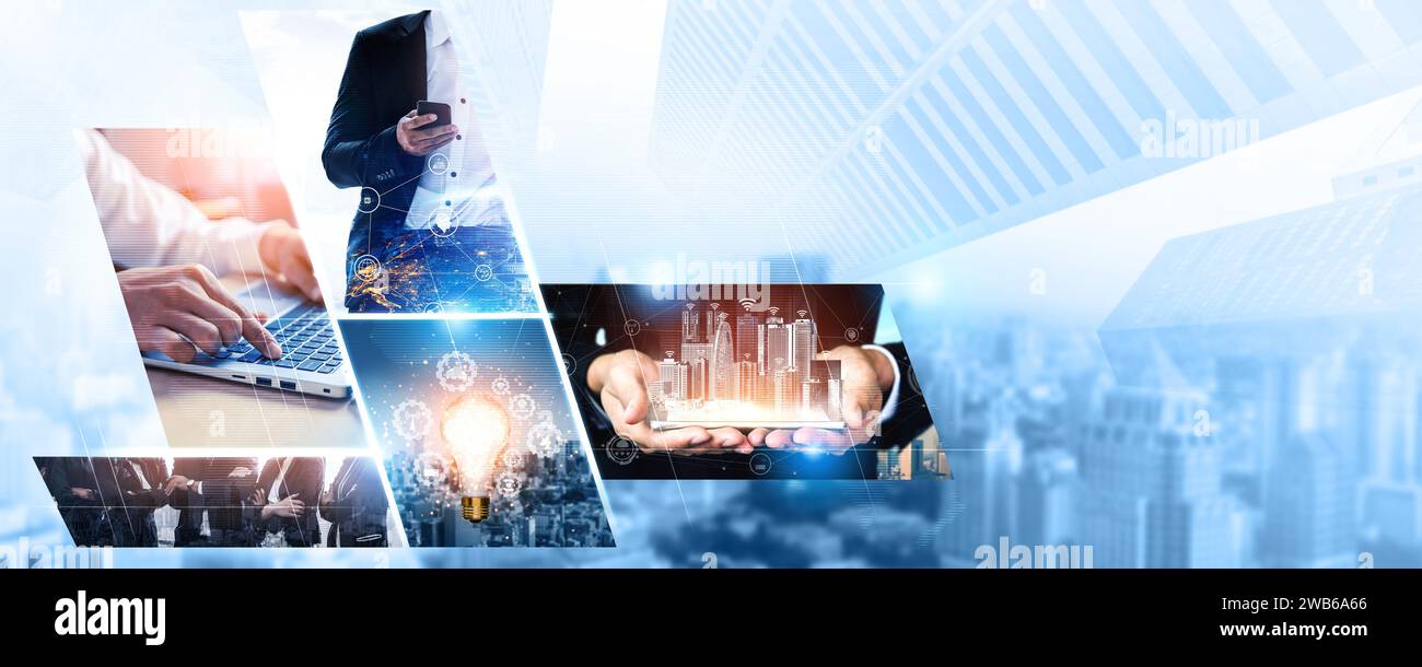 Communication technology , smart connection IOT and people network ...