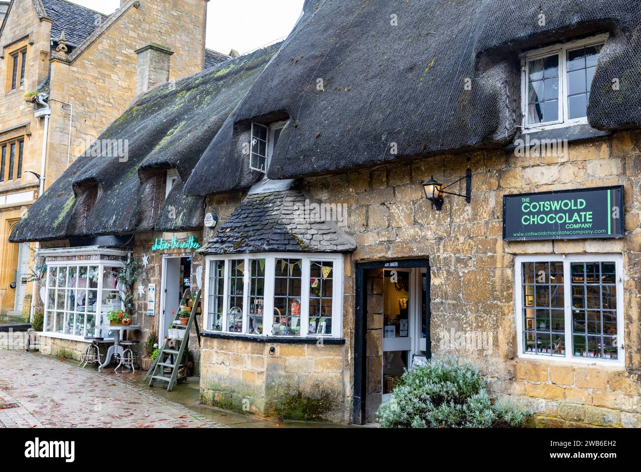 Broadway village in the Cotswolds, The Cotswolds Chocolate company store and adjacent gift shop