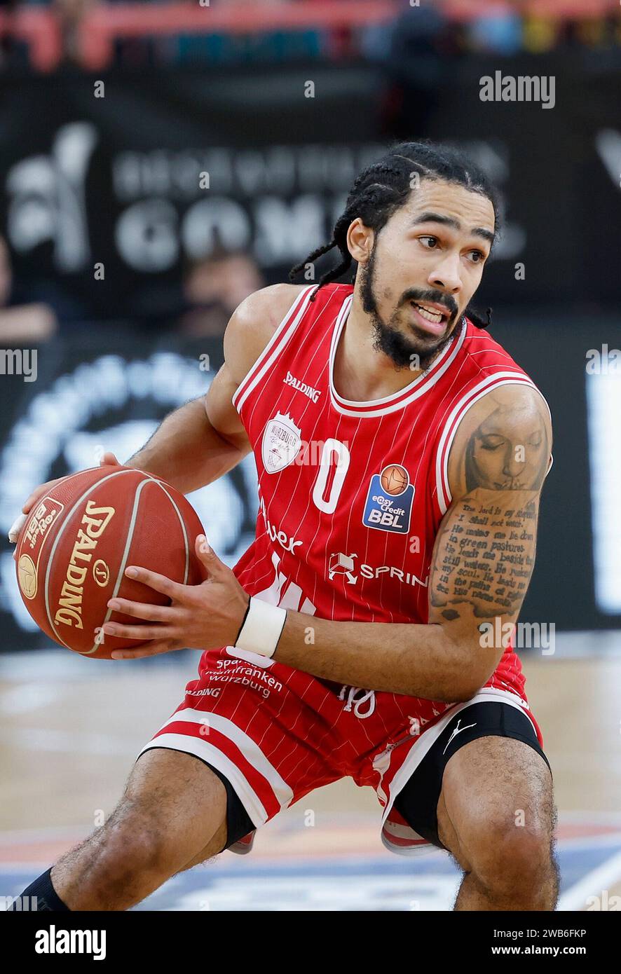 Tuebingen, Deutschland. 08th Jan, 2024. Otis Livingston (Wuerzburg