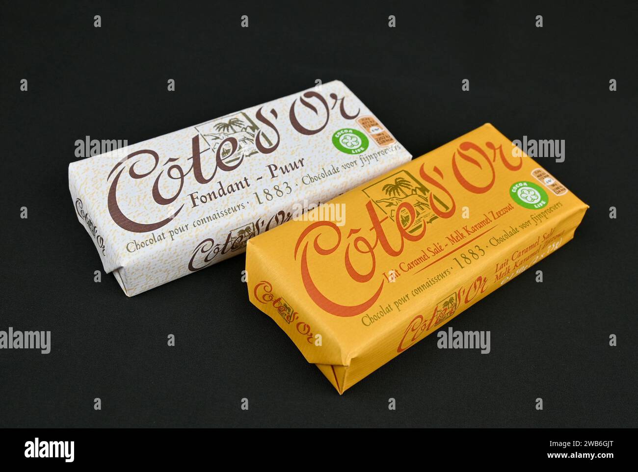 Côte d'Or Belgian chocolate (classic salted caramel and fondant