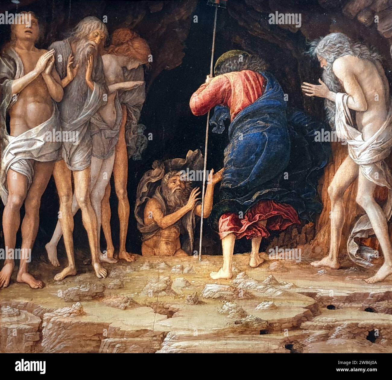 1492 Mantegna Der Abstieg Christi in die Vorhölle Privatsammlung anagoria. Stock Photo