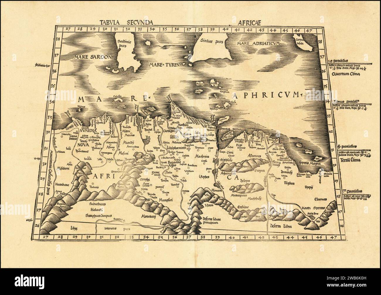 Waldseemuller Map Hi Res Stock Photography And Images Alamy 1513 Ptolemys 2nd African Map By Martin Waldseemller 2WB6K0H 