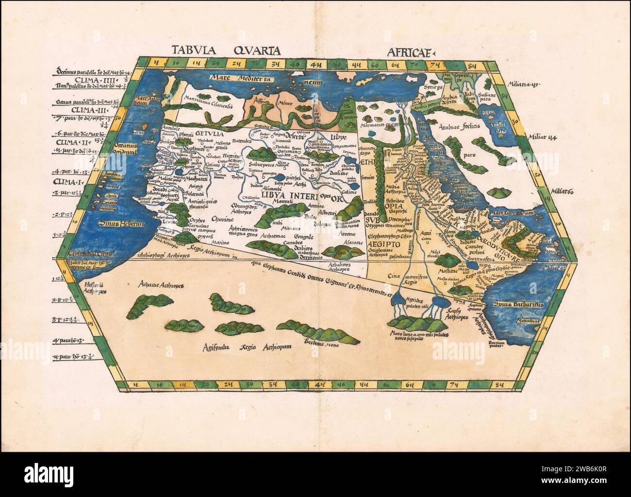 Waldseemuller Map Hi Res Stock Photography And Images Alamy 1513 Ptolemys 4th African Map By Martin Waldseemller 2WB6K0R 