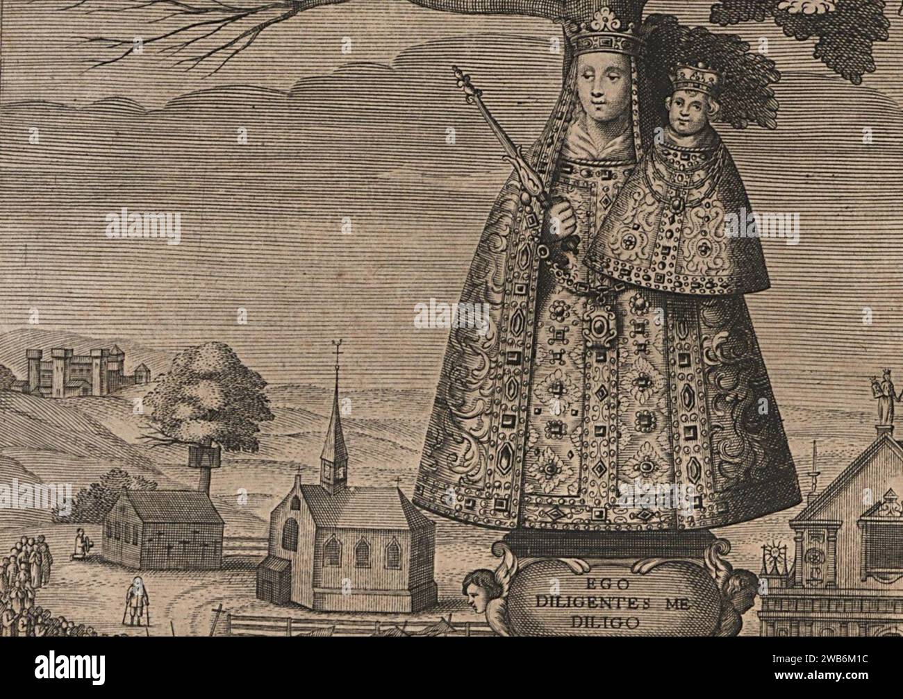 1659 Sanderus CHOROGRAPHIA SACRA Scherpenheuvel Stock Photo - Alamy