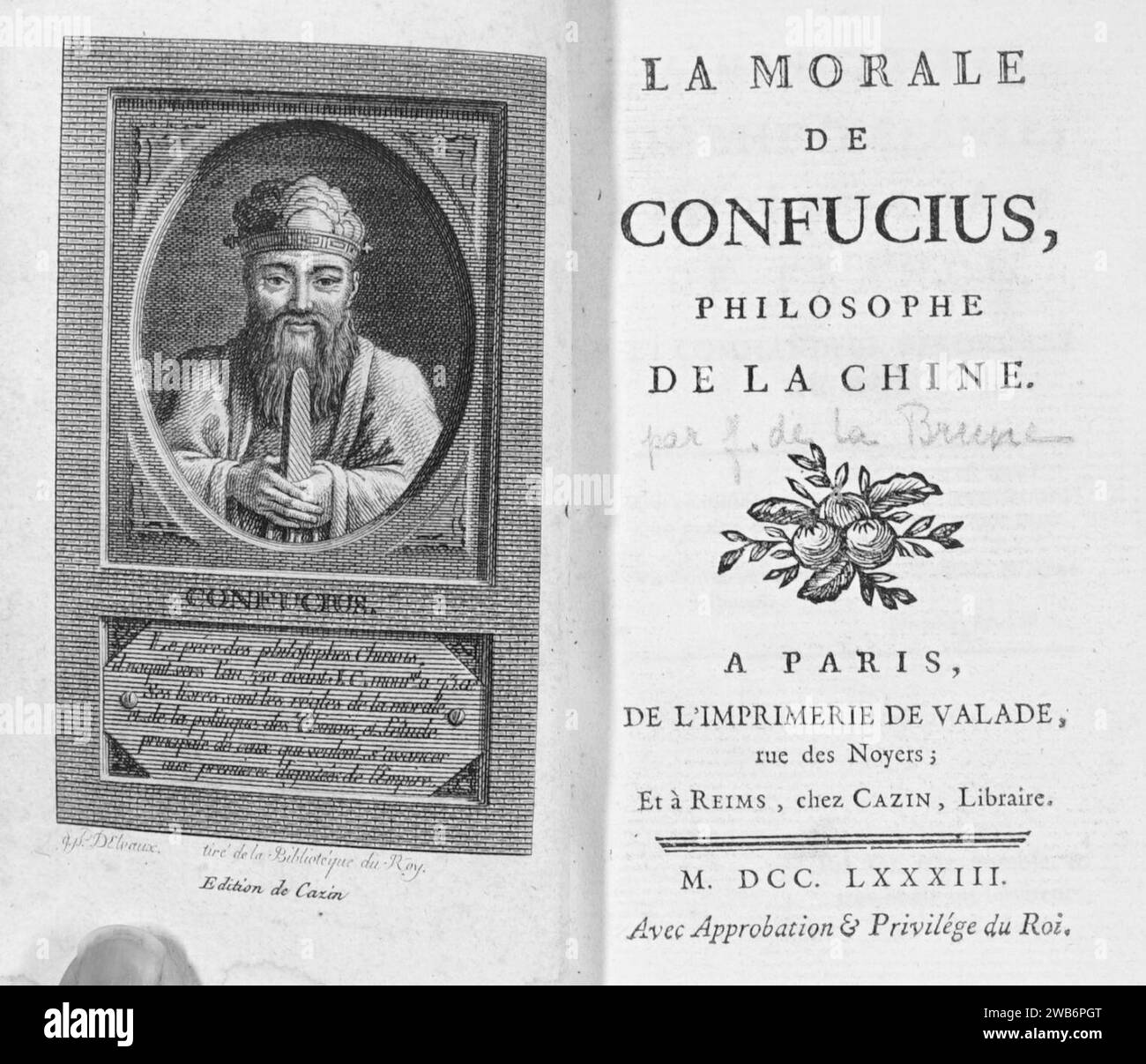 1783 morale de Confucius 1005146. Stock Photo