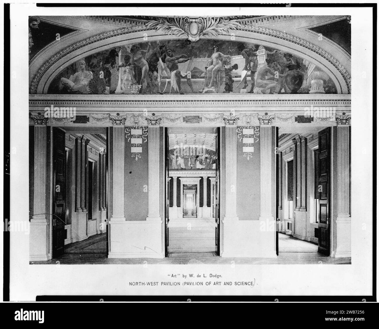 ''Art'' by W. de L. Dodge, north-west pavilion (Pavilion of art and science) Stock Photo
