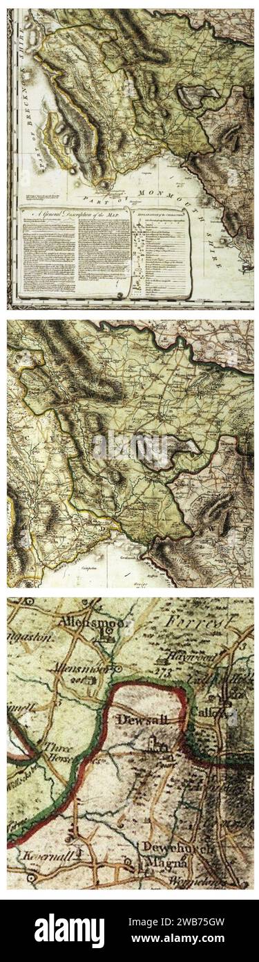 Hereford map Cut Out Stock Images & Pictures - Alamy