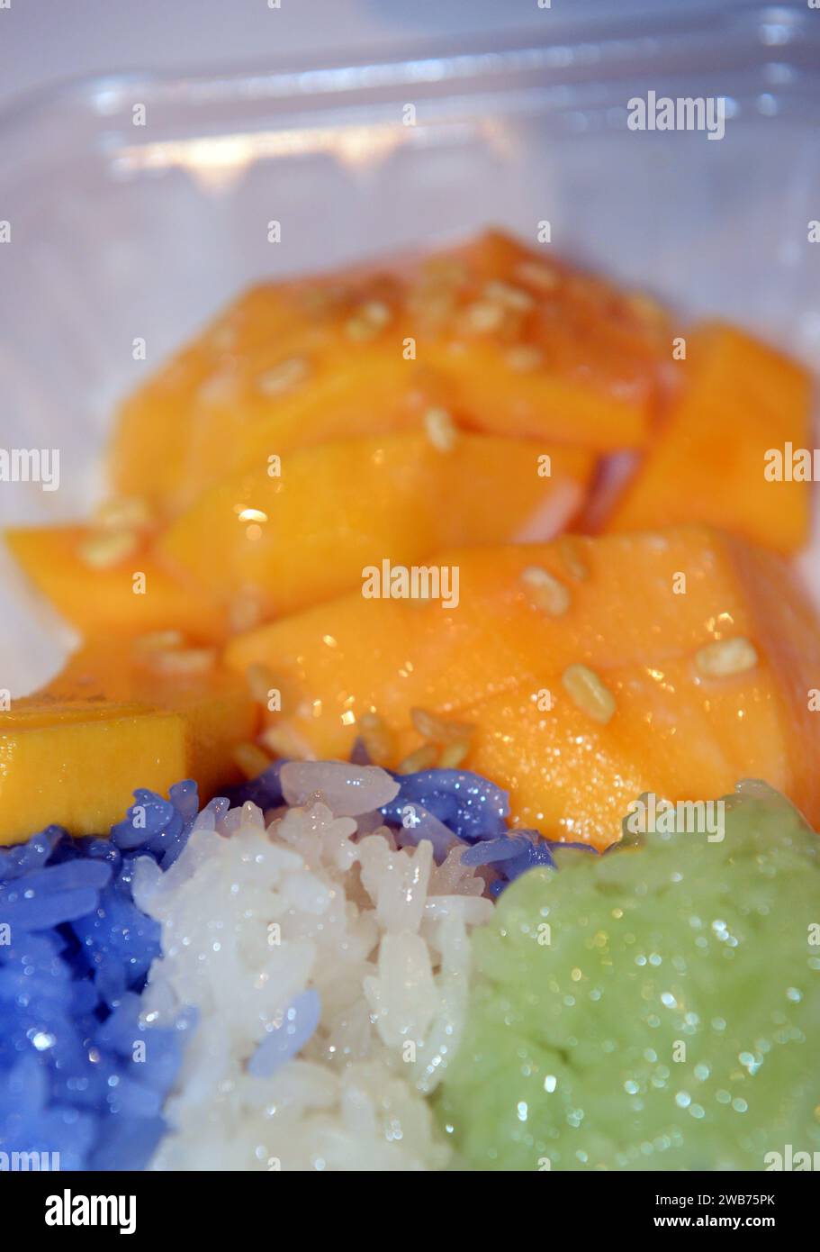 Mango Sticky Rice is a popular dessert in Thailand Stock Photo Alamy