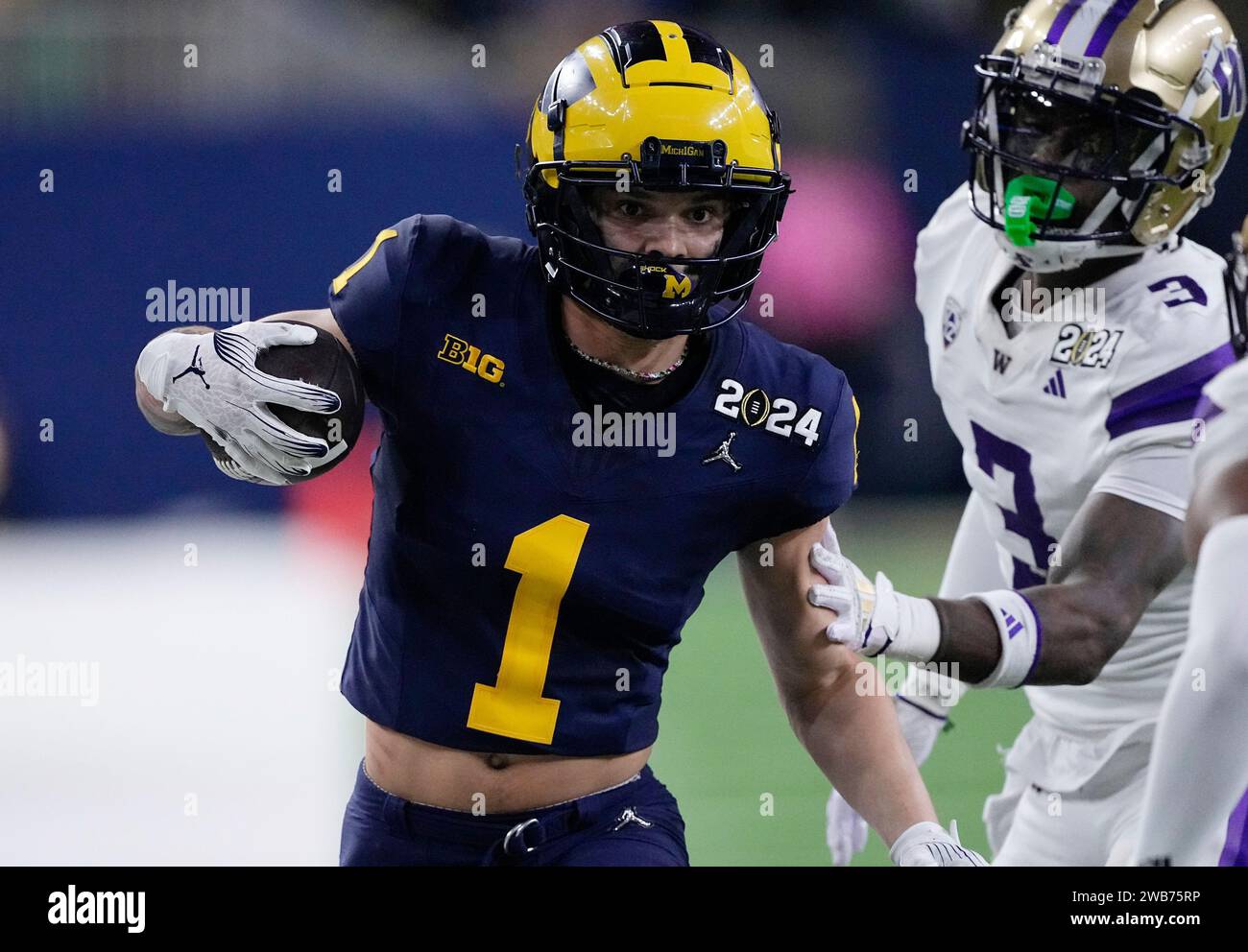 Houston, United States. 08th Jan, 2024. Michigan Wolverines wide