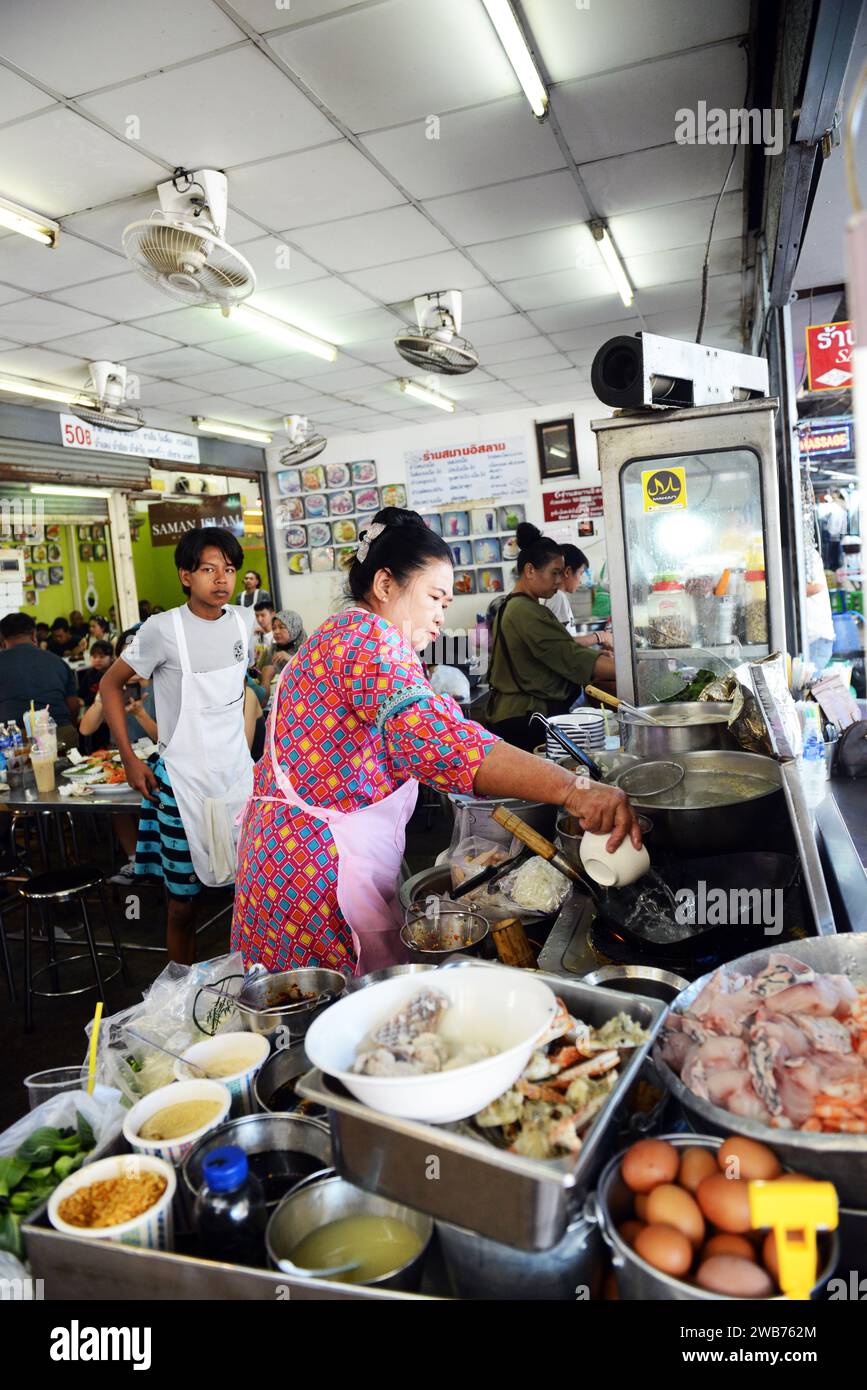 A local Halal restaurant serving Thai food at the Chatuchak weekend