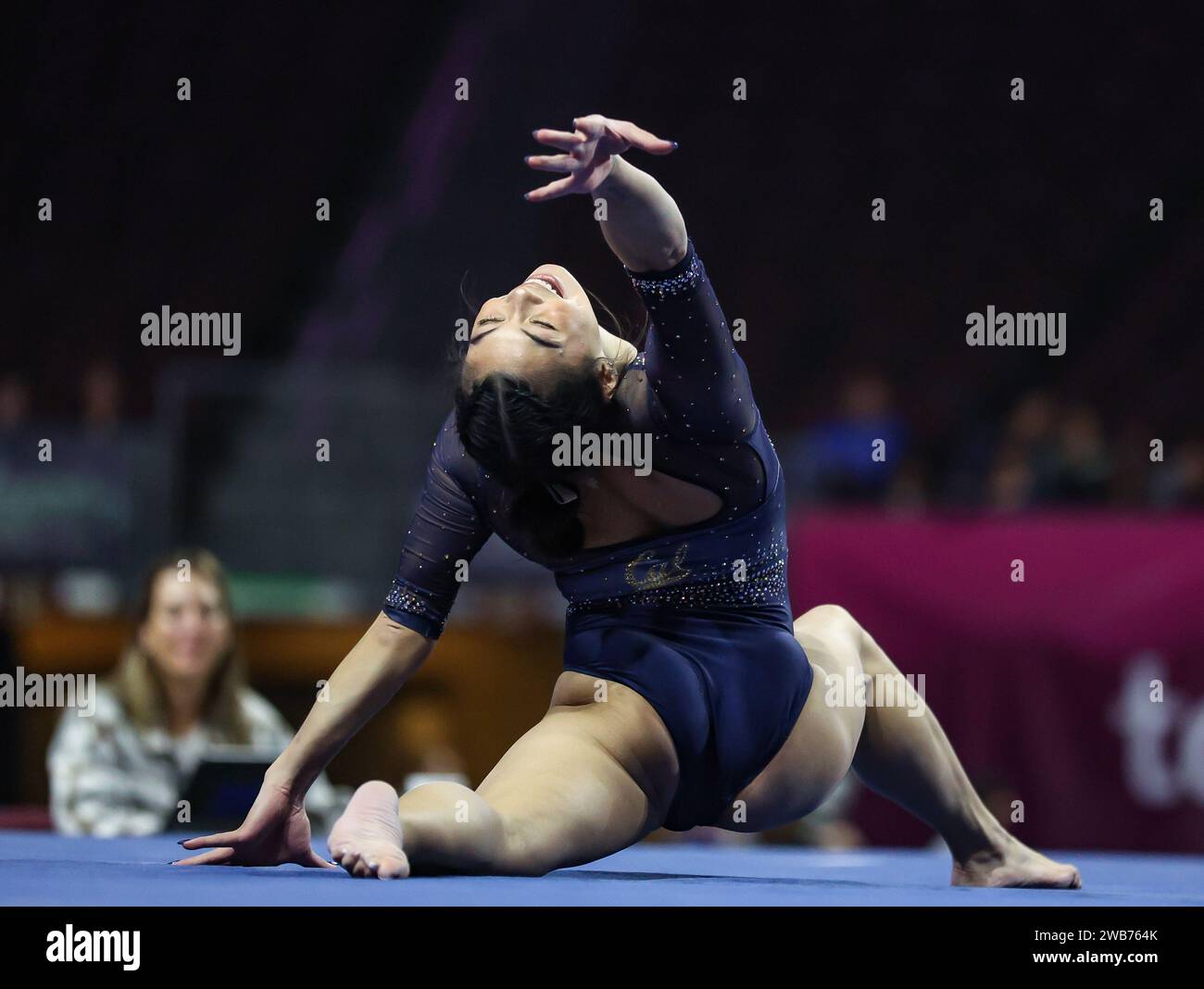 Las Vegas, NV, USA. 6th Jan, 2024. Cal's Mya Lauzon competes on the ...