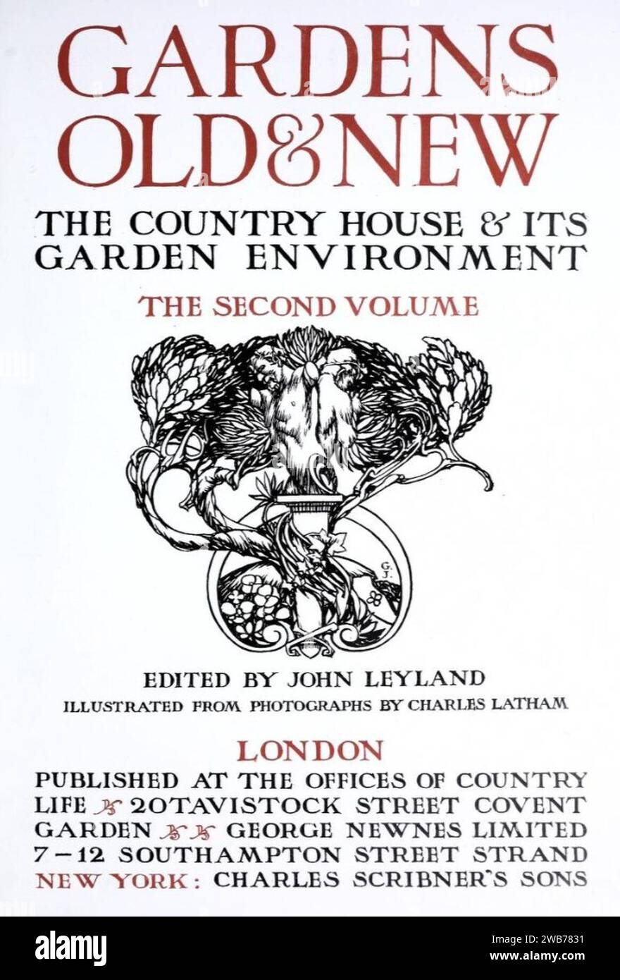 Gardens Old & New Vol 2 Ed. John Leyland (18571924) photographs by