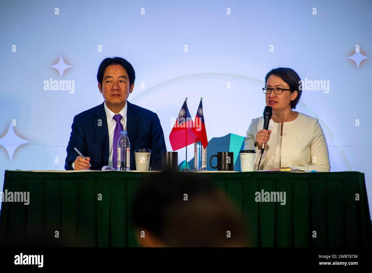 Taipei. 09th Jan, 2024. Taiwan Vice President and Democratic ...