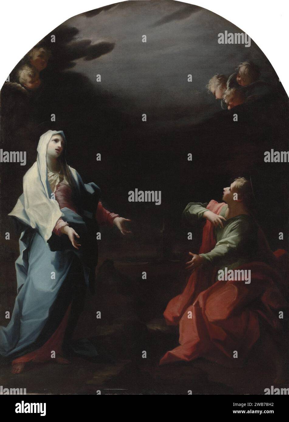 Giovanni Camillo Sagrestani - The Madonna and Saint John the Evangelist. Stock Photo
