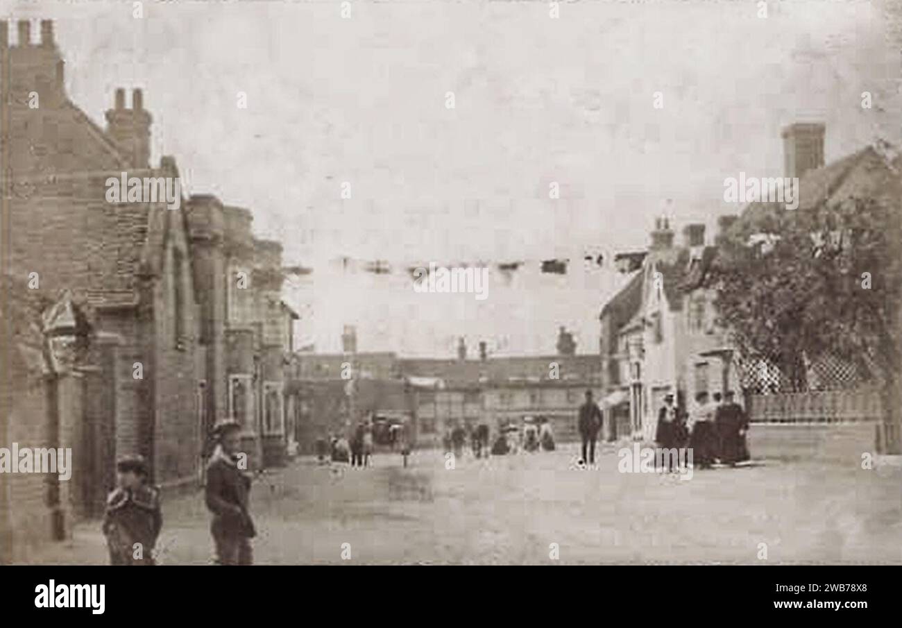 Hatfield Broad Oak High Street Essex England 19th century 02 Stock