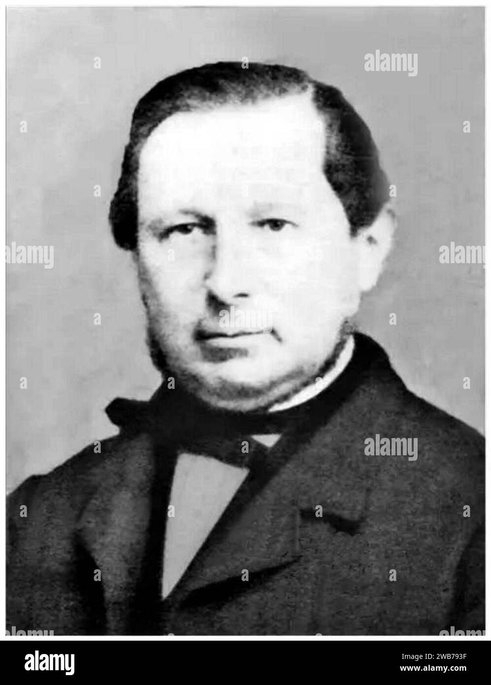 Hermanus Zaalberg (1812-1884). Stock Photo