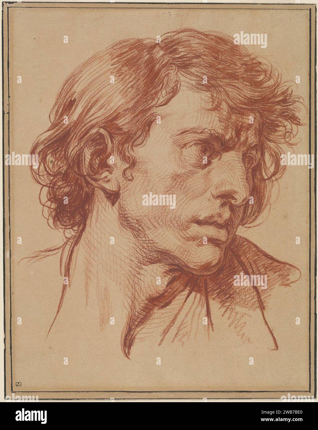 Jean-Baptiste Greuze - The Ungrateful Son. Stock Photo