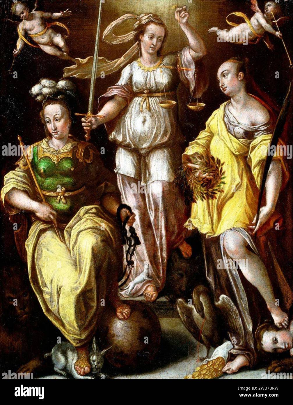 Stradanus Johannes Stradanus (attributed to) - Allegories of Temperentia ...