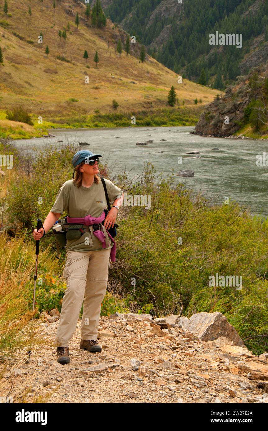 Trail along Madison River in Bear Trap Canyon, Lee Metcalf Wilderness
