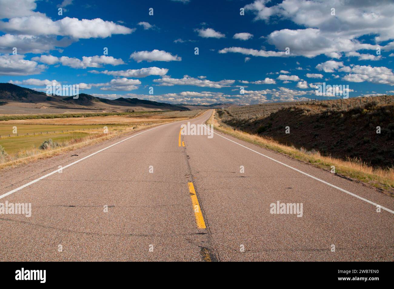 Rural road in Valley, Pioneer Mountains National Scenic