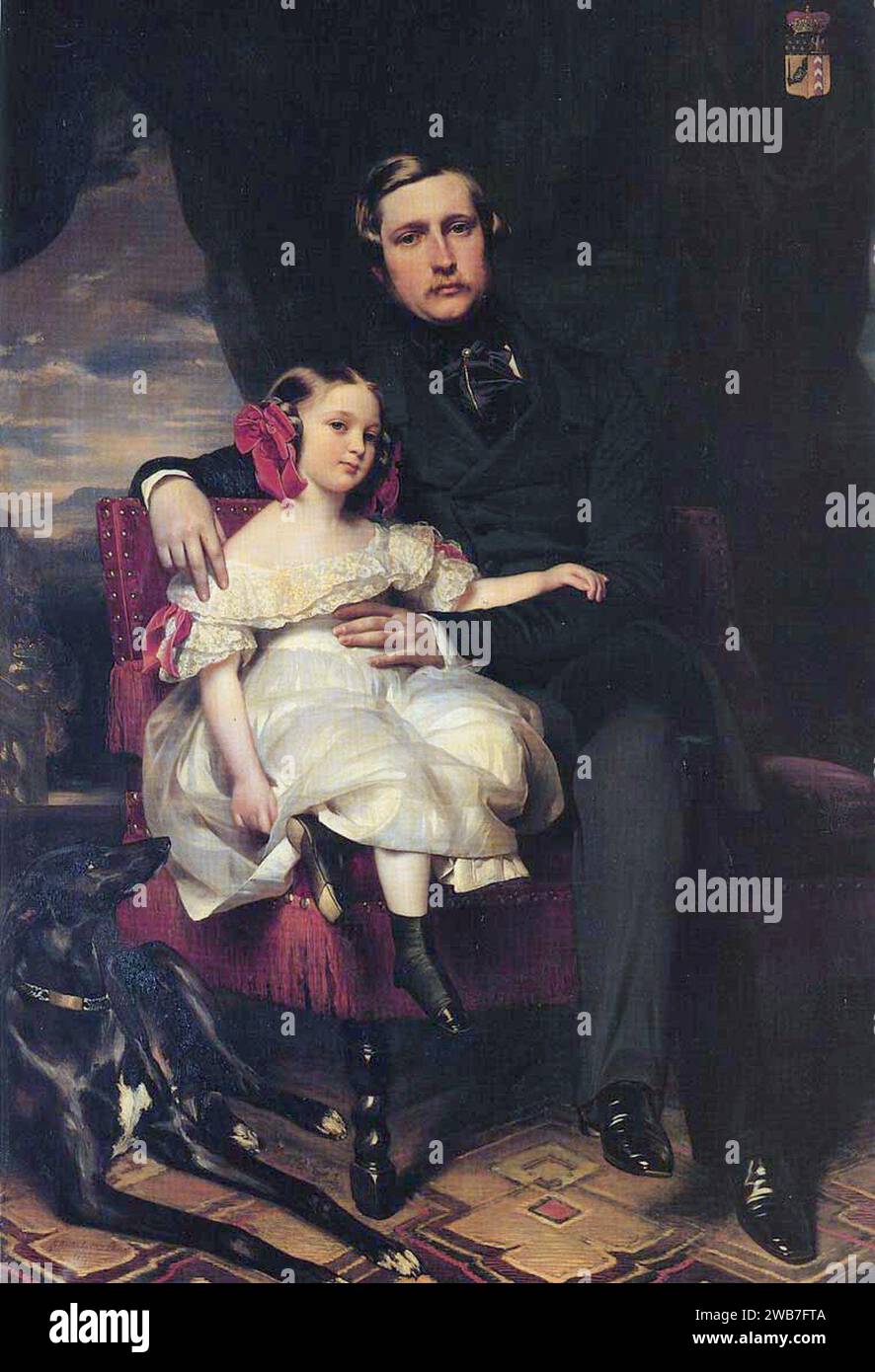 Napoléon Alexandre Berthier, 2nd Prince of Wagram and his daughter ...