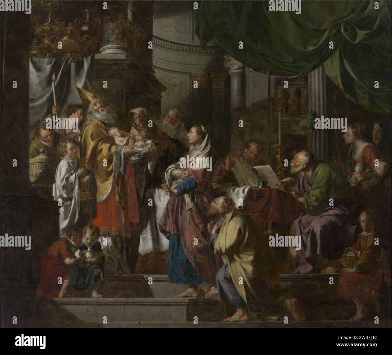 Pieter Jozef Verhaghen The Presentation in the Temple Stock Photo Alamy