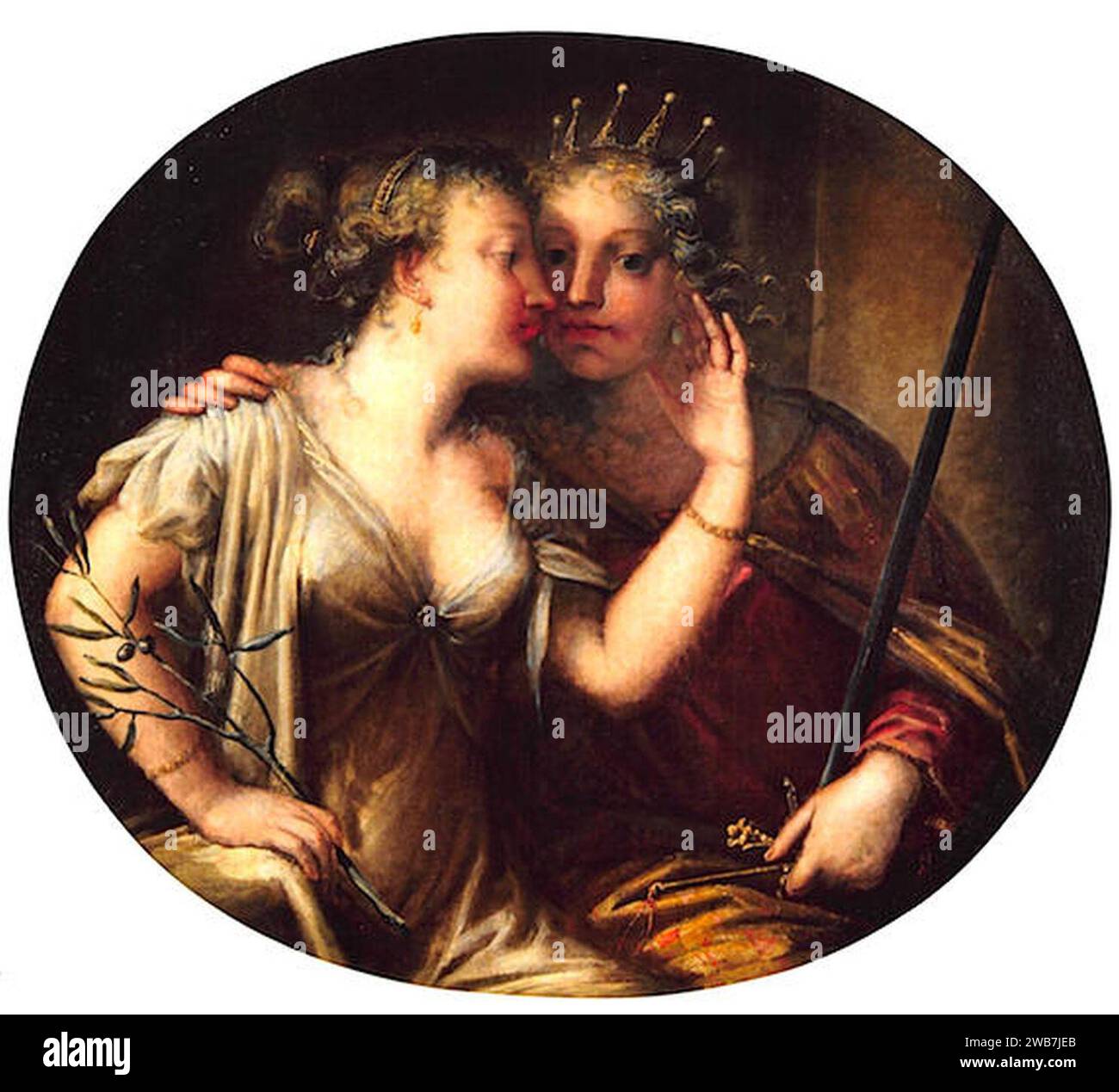 Pietro Liberi Allegory of peace and justice Stock Photo Alamy