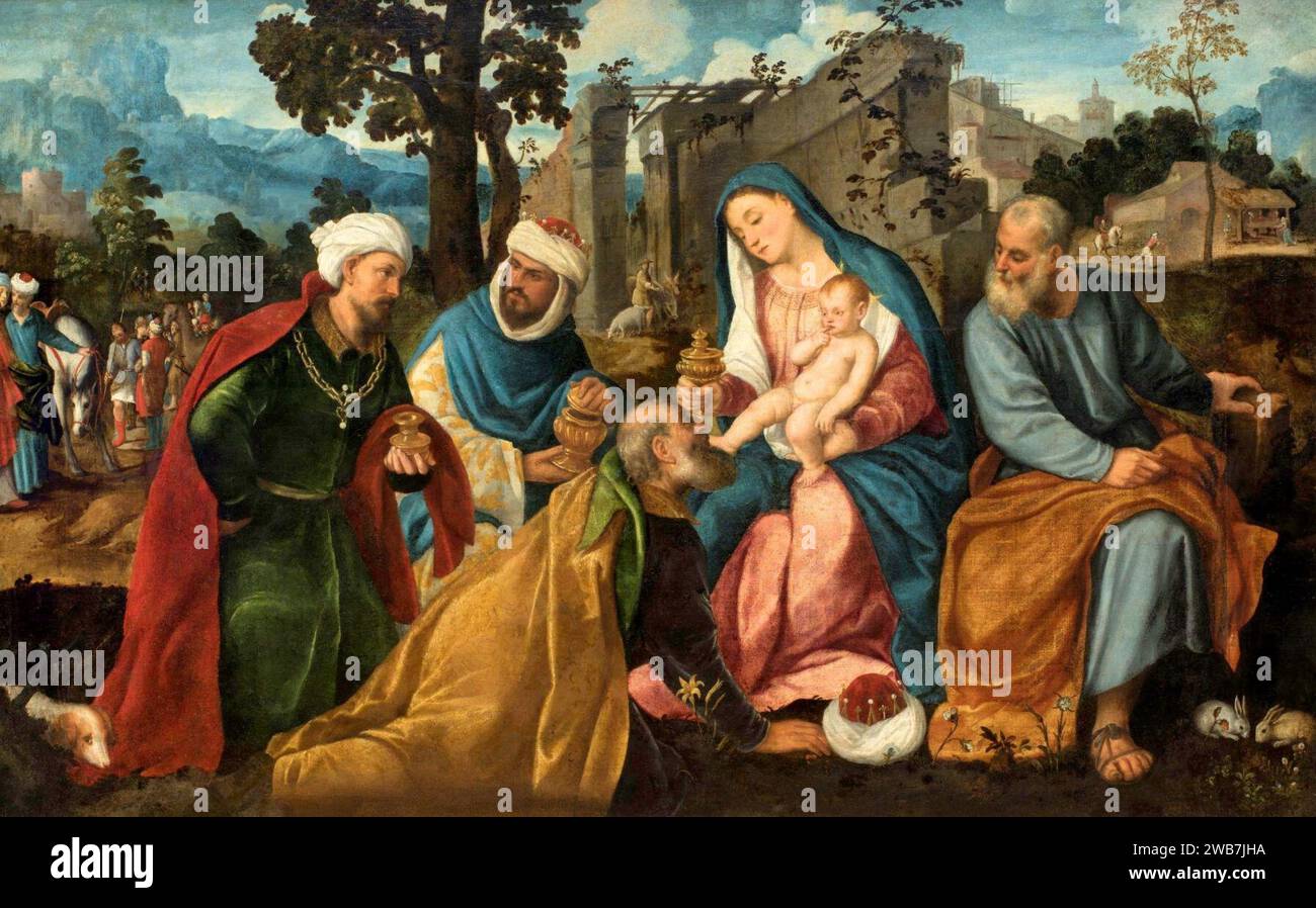 Pitati Adoration of the Magi Stock Photo - Alamy