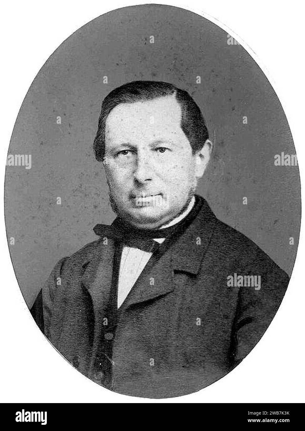 Portret van Hermanus Zaalberg, 1868. Stock Photo