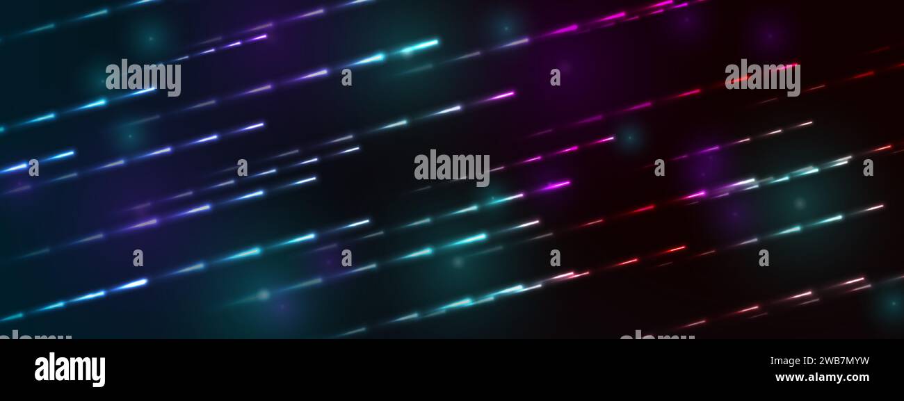 Neon glowing futuristic lines abstract tech background. Vector ...